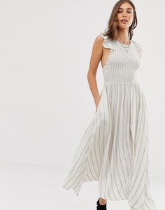 Платье макси Free People Butterfly - Белый