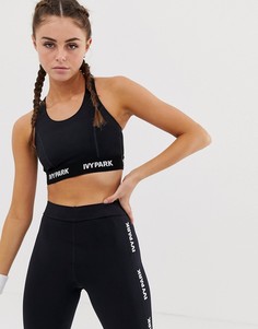 Кроп-топ с логотипом Ivy Park - Черный