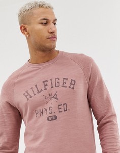 Свитшот с круглым вырезом и логотипом Tommy Hilfiger - Фиолетовый