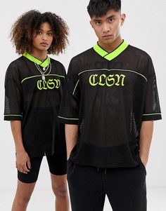 Сетчатая футболка COLLUSION Unisex - Черный