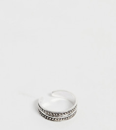 Серебряное кольцо с гравировкой ASOS DESIGN - Серебряный