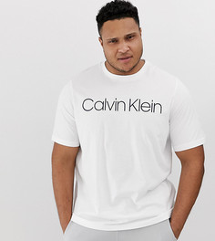 Белая футболка с круглым вырезом и большим логотипом Calvin Klein эксклюзивно для ASOS - Белый