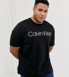 Черная футболка с круглым вырезом и большим логотипом Calvin Klein эксклюзивно для ASOS - Черный