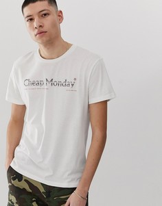 Белая футболка с логотипом Cheap Monday - Белый