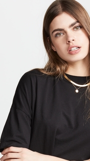 Three Dots Mock Neck Crop Top