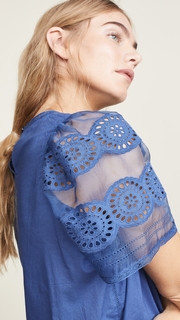 Sea Zinnia Short Sleeve Top