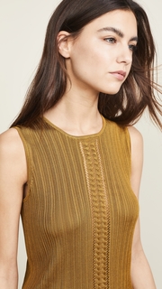 TSE Cashmere Cable Framed Sweater