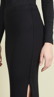 Three Dots Luxe Rib Pencil Skirt