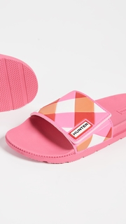 Hunter Boots Original Adjustable Gingham Slides