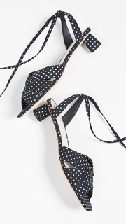 Loeffler Randall Leia Ankle Wrap Low Sandals