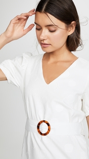 J.O.A. Off White Dot Dress