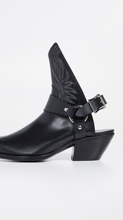 R13 Ankle Half Cowboy Boots w/ Harness