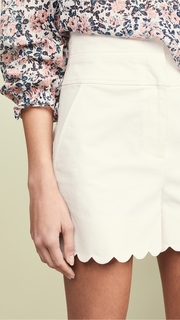 Rebecca Taylor Scalloped Shorts