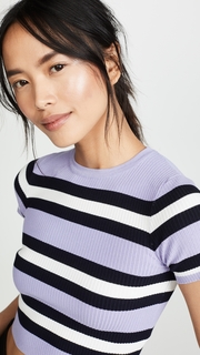 J.O.A. Lavender Stripe Sweater
