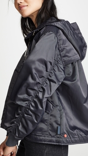 Hunter Boots Drawstring Bomber Jacket