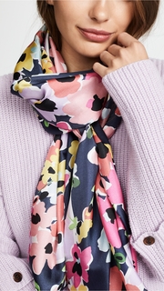 Kate Spade New York Wild Bouquet Silk Oblong Scarf
