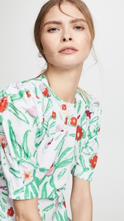 Vika Gazinskaya Flower Print Fitted Dress