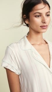 Eberjey Summer Stripes Short Sleeve PJ Set