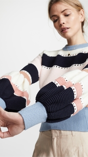Self Portrait Striped Sweater