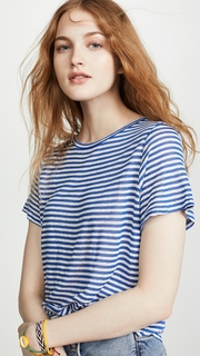 Enza Costa Stripe Easy Tee