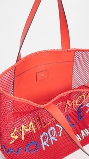 Anya Hindmarch Smile More Woven Tote