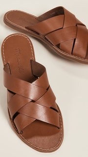 Madewell The Boardwalk Woven Slide Sandals