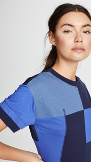 Derek Lam 10 Crosby Patchwork T-Shirt Dress