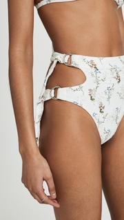 For Love & Lemons Brooky Buckle Bikini Bottoms