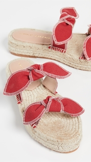 Loeffler Randall Daisy Two Bow Platform Espadrille Sandals