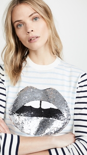 Markus Lupfer Mia Breton Metallic Lip Sweater