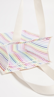 Madewell The Netting Tote Bag in Rainbow Stripe