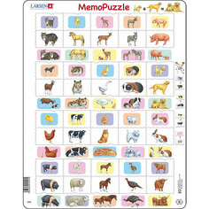 Мемопазл Larsen "Животные с детенышами"