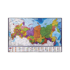 Настольный коврик-подкладка Brauberg для письма, с картой России