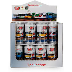 Городской транспорт "Технопарк", 7,5 см, в банке