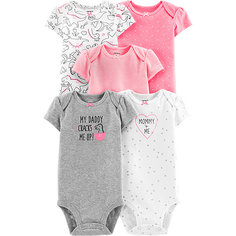 Боди 5 шт carter’s для девочки Carters