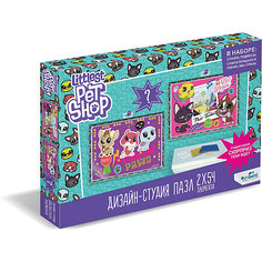 Набор пазлов 2в1 Littlest Pet Shop "Дизайн-студия" Город зверей, с сюрпризом Origami