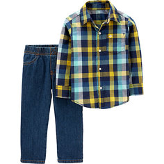Комплект: рубашка и джинсы carter’s для мальчика Carters