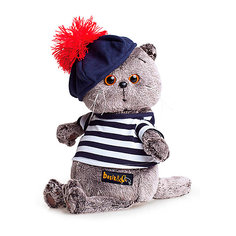 Мягкая игрушка Budi Basa Кот Басик в тельняшке и берете, 25 см