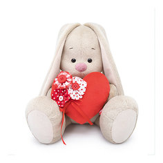 Мягкая игрушка Budi Basa Зайка Ми с красным сердечком, 23 см