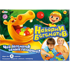 Настольная игра "Накорми бегемотов", для 4 игроков Играем вместе