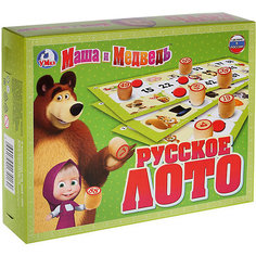 Настольная игра "Русское лото", Маша и Медведь Умка