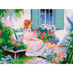Картина по номерам Фрея "В цветущем саду", 30 х 40 см Freya