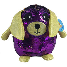 Мягкая игрушка ABtoys Собака с пайетками, 20 см