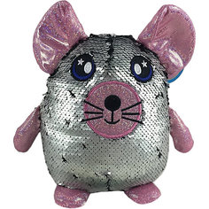Мягкая игрушка ABtoys Мышь с пайетками, 20 см