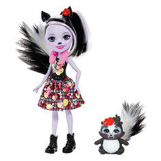 Кукла с любимой зверюшкой Enchantimals, Сейдж Скунси и Кейпер Mattel