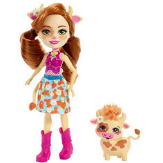 Кукла с любимой зверюшкой Enchantimals, Кейли Кау и Кардл Mattel