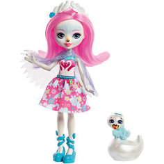 Кукла с любимой зверюшкой Enchantimals, Саффи Свон и Пойси Mattel