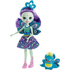 Кукла с любимой зверюшкой Enchantimals, Пэттер Пикок и Флэп Mattel
