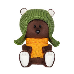 Мягкая игрушка Budi Basa лЕсята Медведь Федот в шапочке и свитере, 15 см