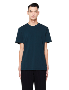 Бирюзовая хлопковая футболка James Perse